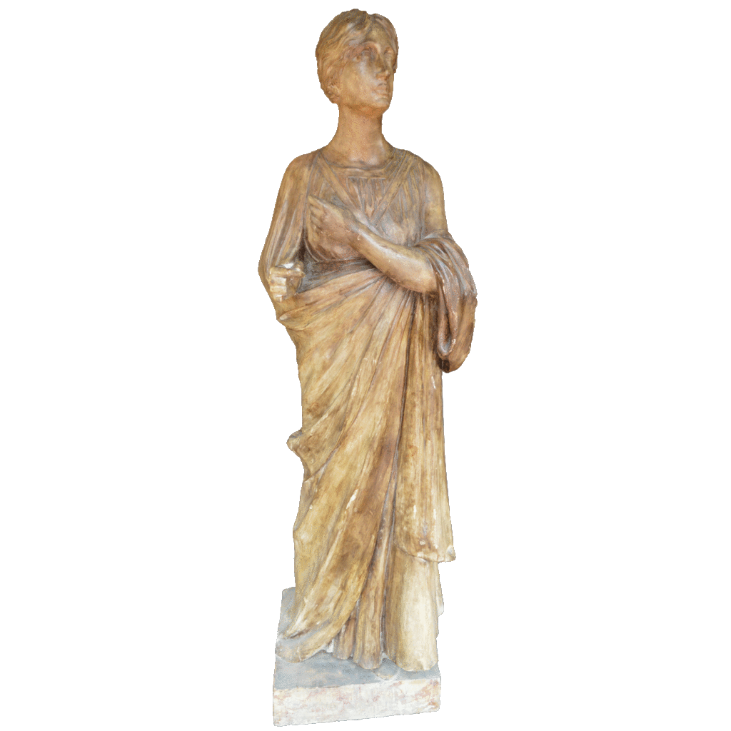 Sculture Statua in legno laccato